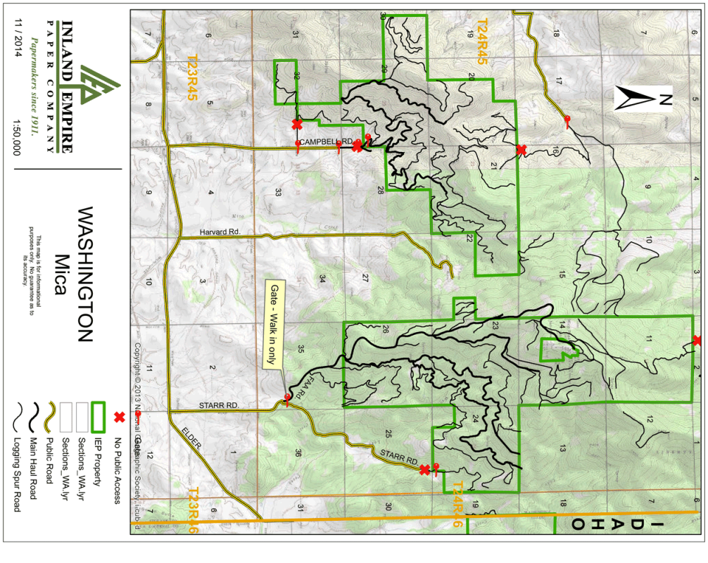 Mica Peak - IEPCO Property Map